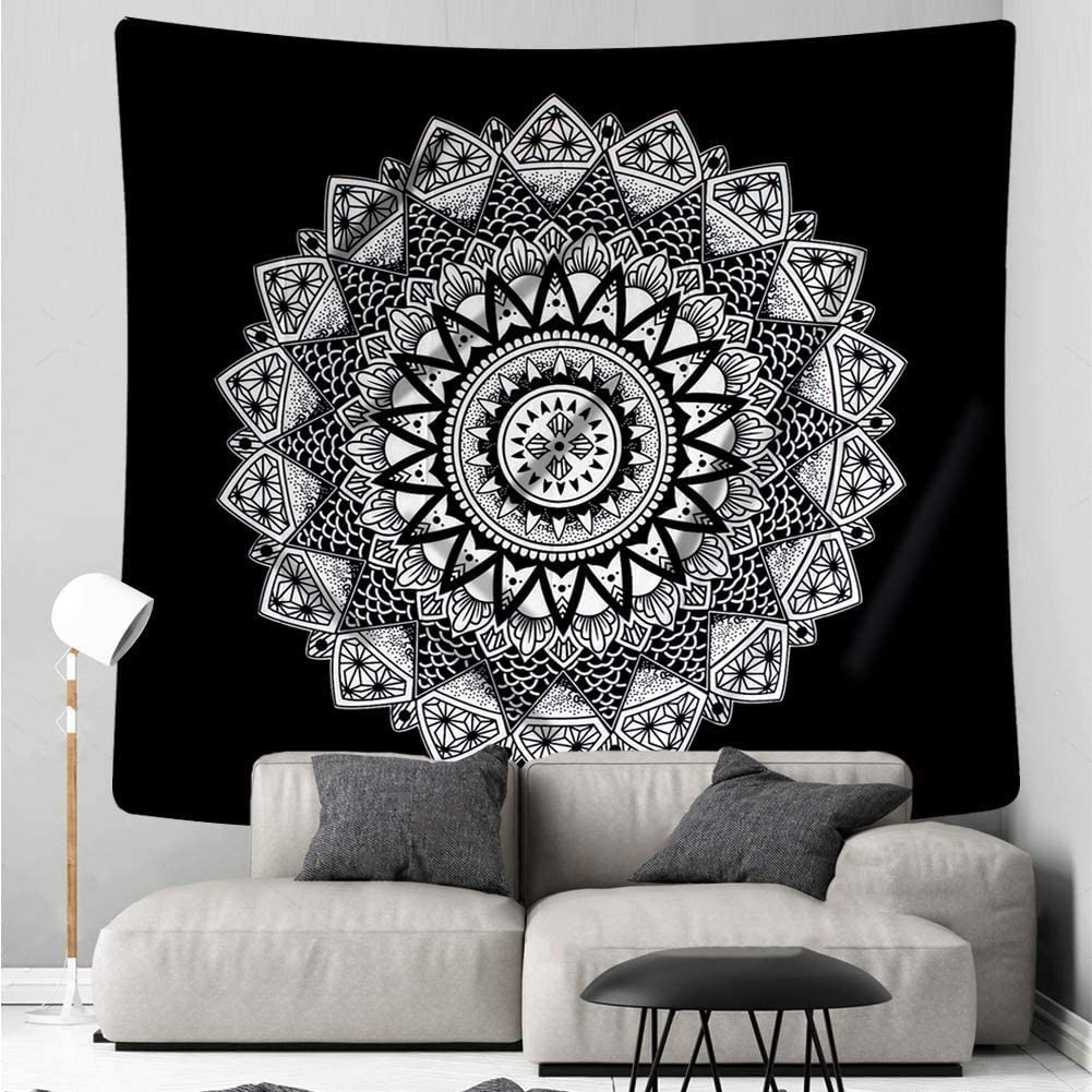 Grey and white wall tapestry hotsell