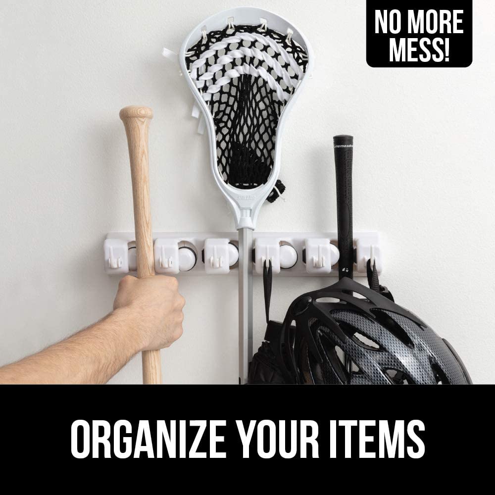 Gorilla Grip Premium Mop And Broom Holder, 3 Auto Adjust Slots, 4 Hooks, Easy Install Wall Mount, Store Cleaning And Gardening Tools, Organize Kitchen, Garage, Storage Rooms, Black - View #10