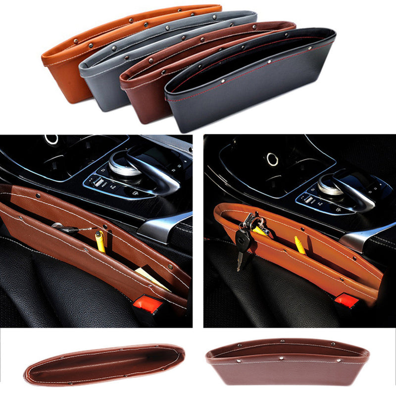 Car Seat Gap Filler Leather Car Organizers and Storage Front Seats Int – My  Store