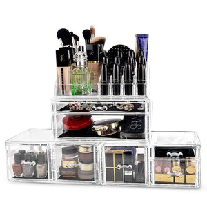 Acrylic Cosmetic Organizer Countertop Storage Display