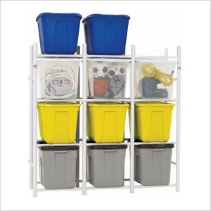Bin Warehouse Twelve Tote Garage / Shed Storage System