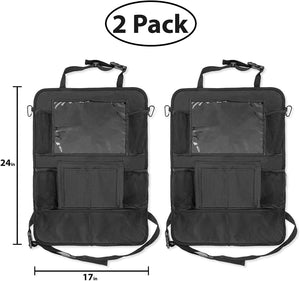 Car or Truck Vehicle Seat Back Multi-Pocket Organizer Accessory