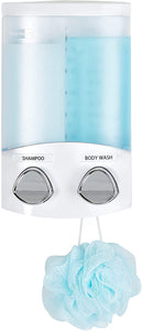 Two Chamber Corner Shower Caddy Dispenser