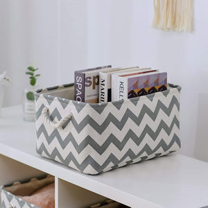 Large Fabric Organizer Bins for Home Office / Craft Room