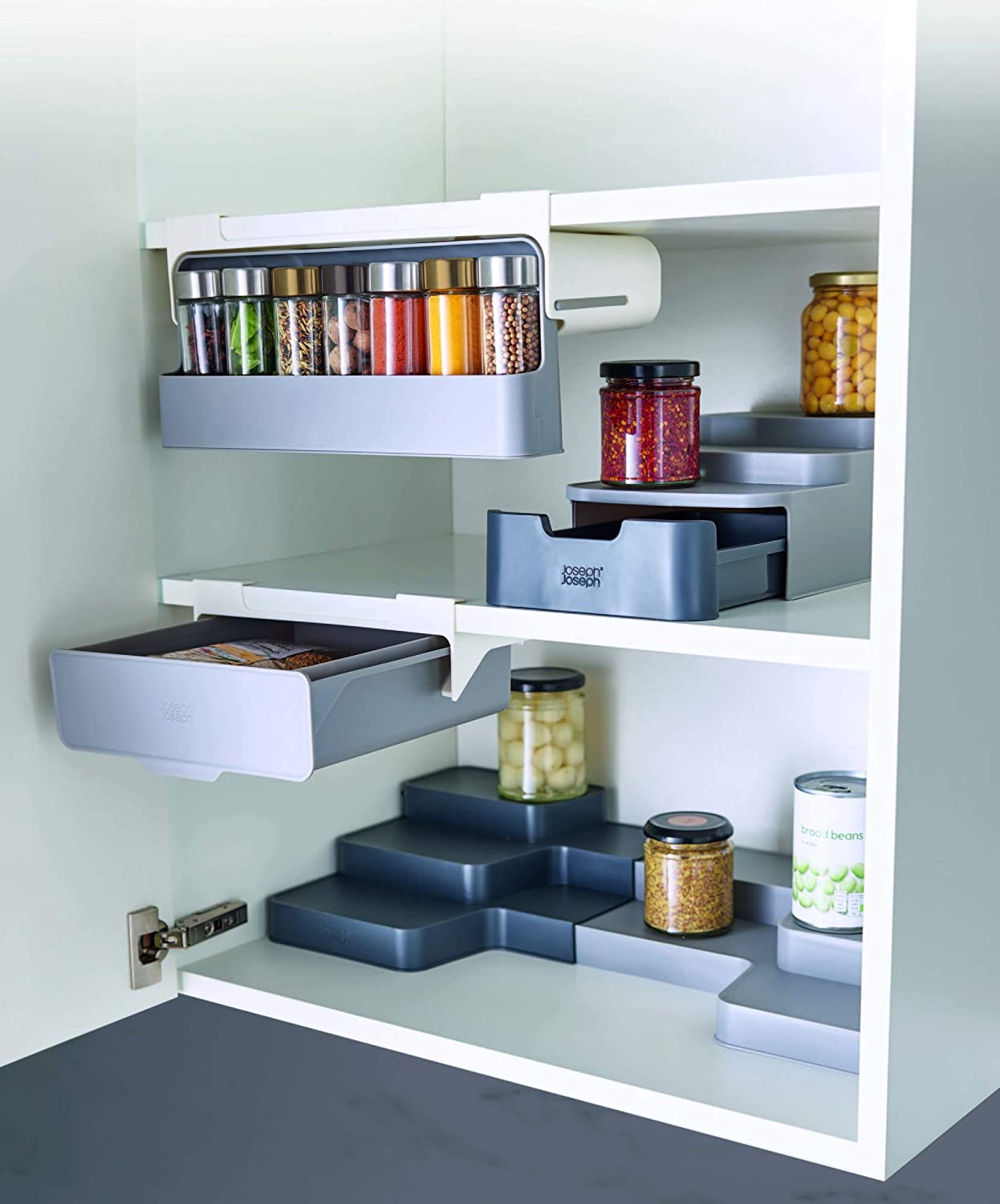 Expandable Shelf Organizer Cabinet