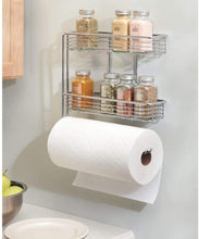 Wall Mounted Paper Towel Roll Holder with Storage Shelves