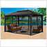 Paragon Outdoor 11x16 Aluminum Gazebo with Mosquito Netting
