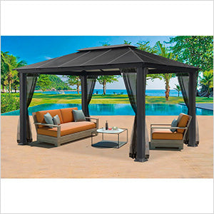 Paragon Outdoor 11x16 Aluminum Gazebo with Mosquito Netting