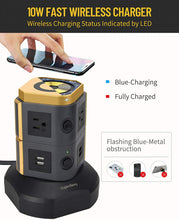 Desktop Mobile Charging Station Power Strip Tower