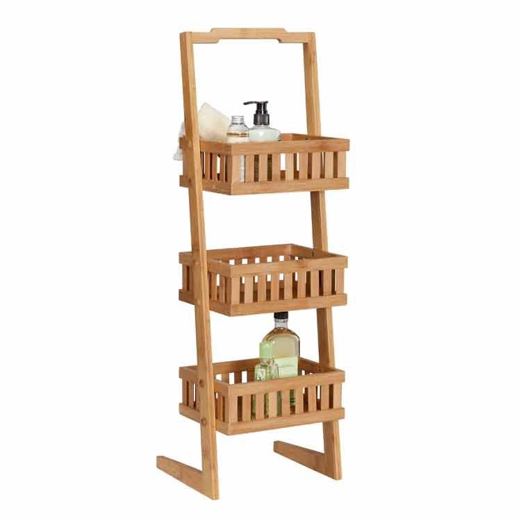 Bamboo Bathroom Linen Tower