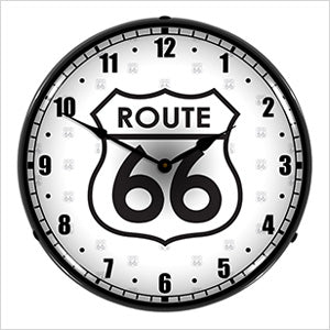 Route 66 Collectable Backlit Wall Clock