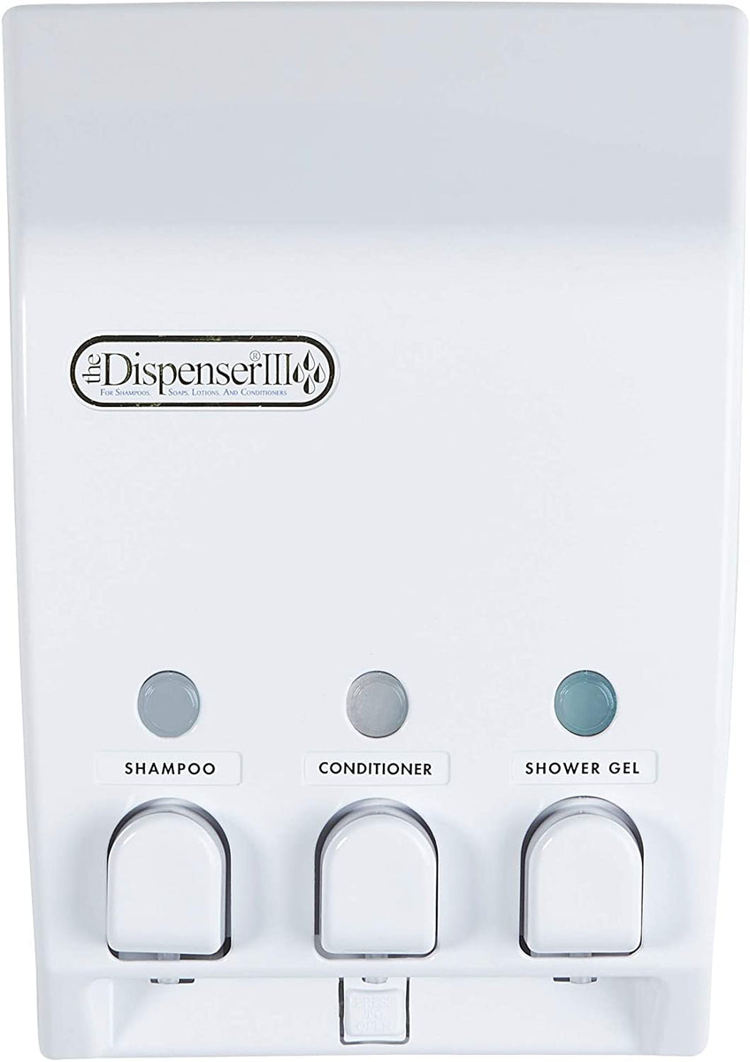 Three Chamber Shower Caddy Dispenser All About Tidy