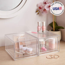 Acrylic Stackable Organizer Drawers- Set of 2