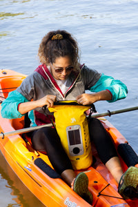 Sun Gear Waterproof Dry Bag with Solar USB Bluetooth Speaker & Phone Case