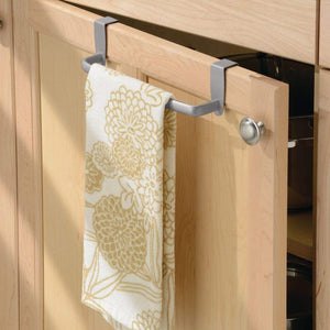 Over the Cabinet Door Hanging Towel Rack for Kitchens and Bathrooms