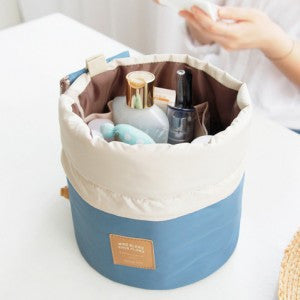 Barrel Shaped Nylon Travel Organizer Cosmetic Bag - 4 Pack