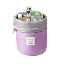 Barrel Shaped Nylon Travel Organizer Cosmetic Bag - 4 Pack