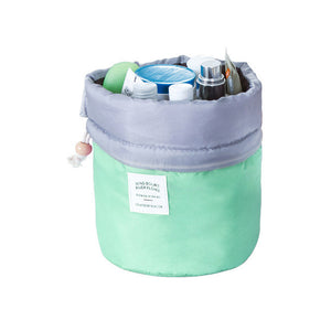 Barrel Shaped Nylon Travel Organizer Cosmetic Bag - 4 Pack